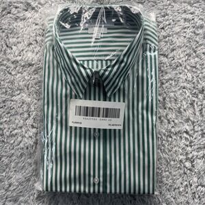 FOXCROFT for Appleseeds Wrinkle Free Fitted Women's Size 20 Dress Shirt Green